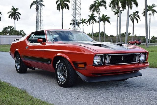 1973 Red Ford Mustang Coupe