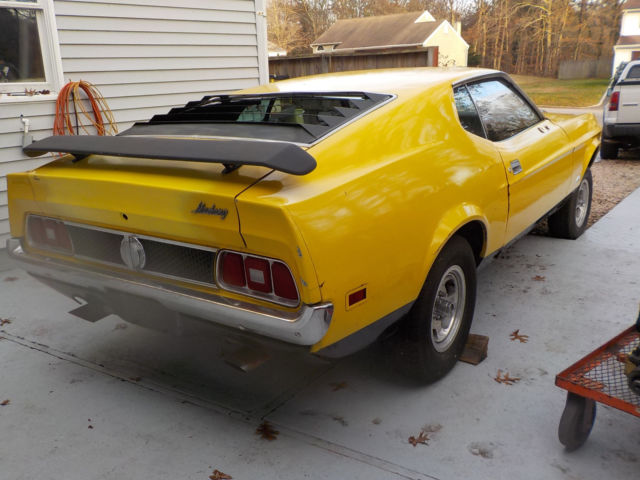 1973 Yellow Ford Mustang Fastback