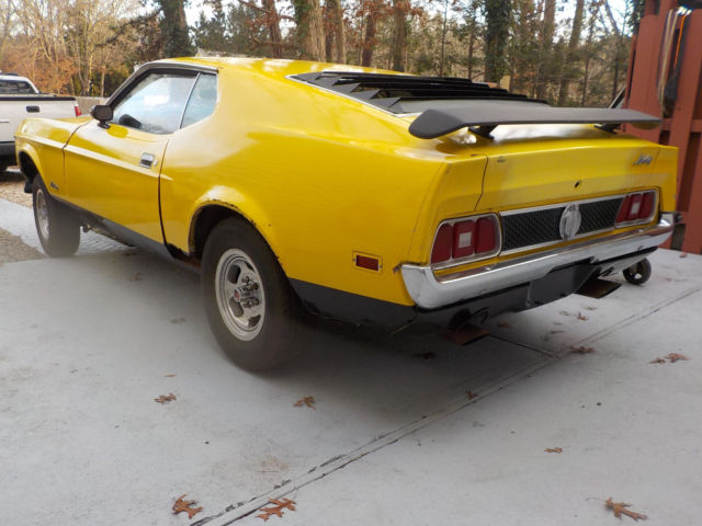 1973 Yellow Ford Mustang Fastback