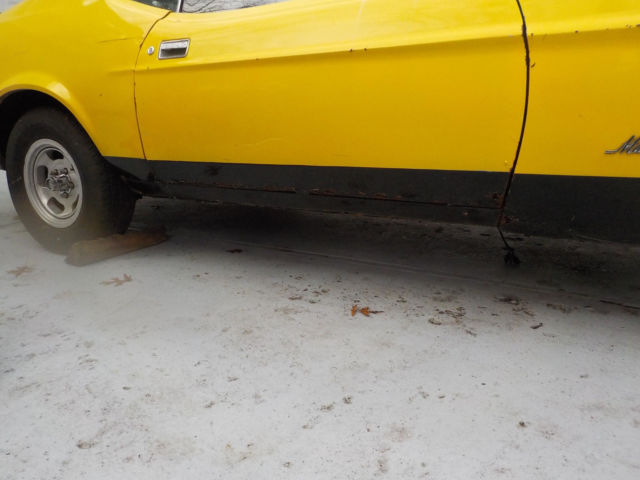 1973 Yellow Ford Mustang Fastback