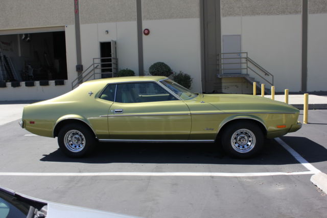 1973 Green Ford Mustang Sedan