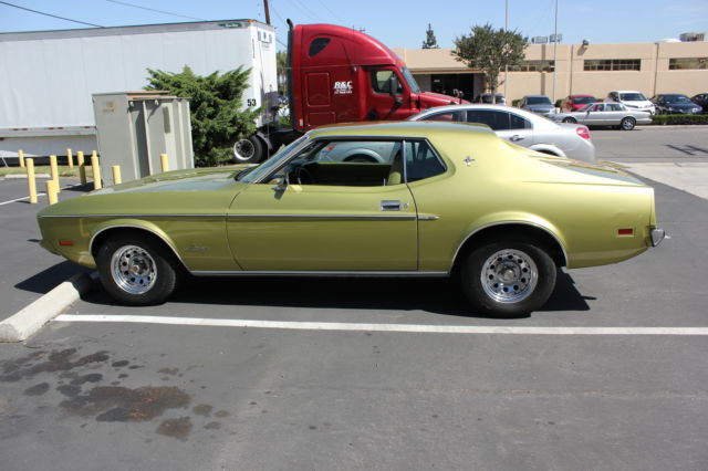 1973 Green Ford Mustang Sedan