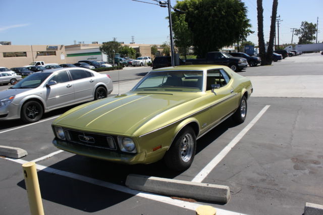 1973 Green Ford Mustang Sedan