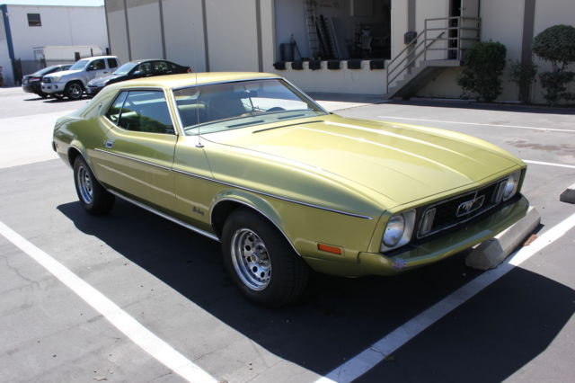 1973 Green Ford Mustang Sedan