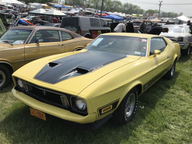 1973 Yellow Ford Mustang Fastback
