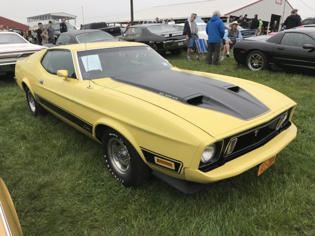 1973 Yellow Ford Mustang Fastback