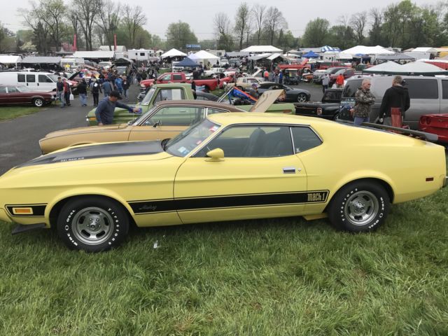 1973 Yellow Ford Mustang Fastback