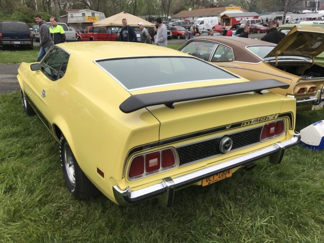 1973 Yellow Ford Mustang Fastback