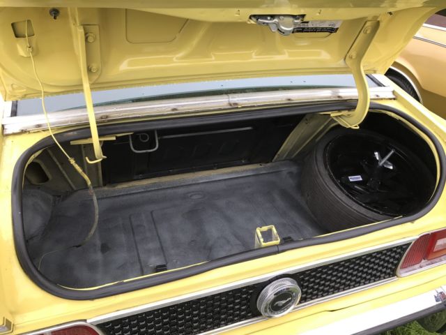 1973 Yellow Ford Mustang Fastback