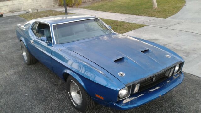 1973 Blue Ford Mustang