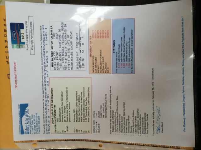 1973 PRIMER Ford Mustang