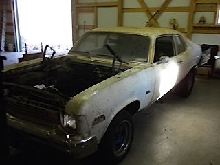 1973 White Chevrolet Nova Coupe