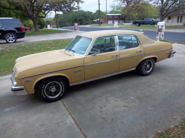 1973 YELLOW Chevrolet Nova SEDAN