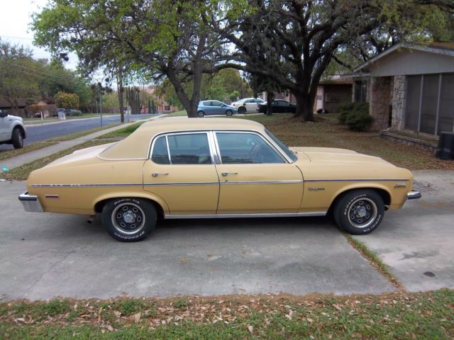 1973 YELLOW Chevrolet Nova SEDAN