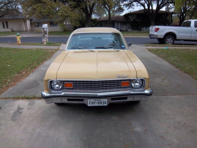 1973 YELLOW Chevrolet Nova SEDAN
