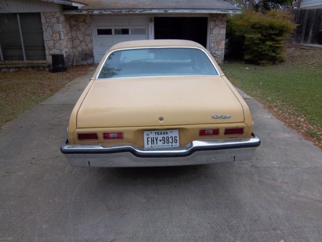 1973 YELLOW Chevrolet Nova SEDAN