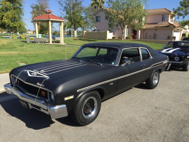 1973 BLACK Chevrolet Nova Coupe