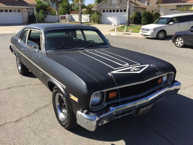 1973 BLACK Chevrolet Nova Coupe