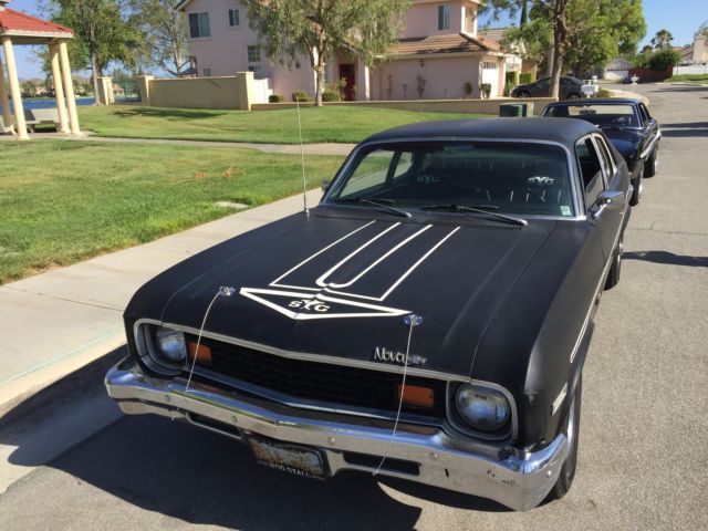 1973 BLACK Chevrolet Nova Coupe
