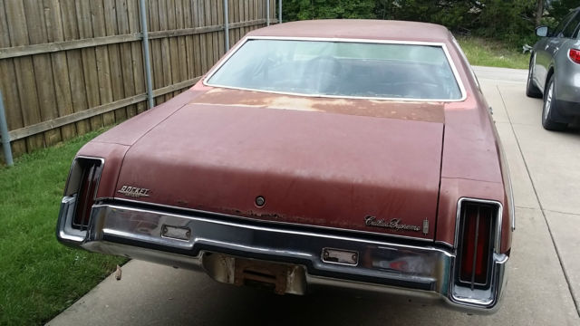 1973 Burgundy Oldsmobile Cutlass Coupe