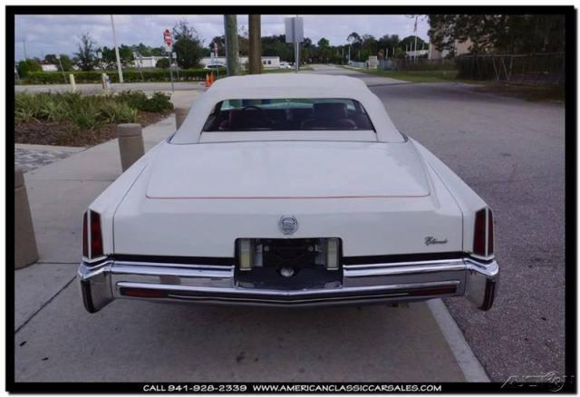 1973 White Cadillac Eldorado