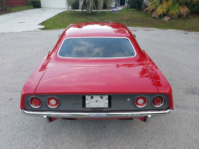 1973 Red Plymouth Barracuda Coupe