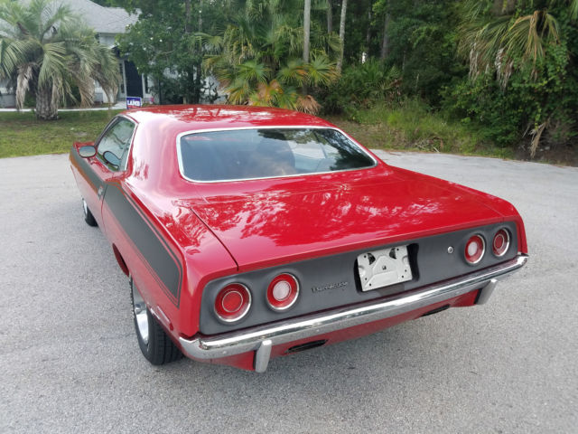 1973 Red Plymouth Barracuda Coupe