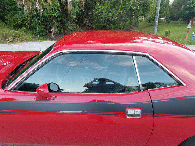 1973 Red Plymouth Barracuda Coupe