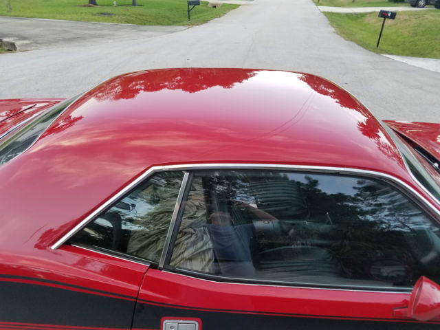 1973 Red Plymouth Barracuda Coupe