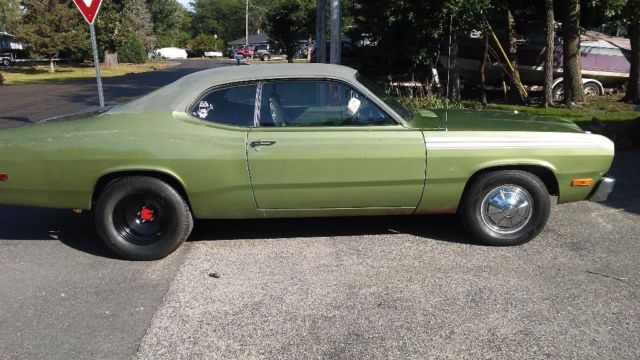 1973 Green Plymouth Duster Coupe