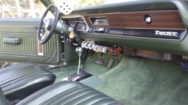 1973 Green Plymouth Duster Coupe