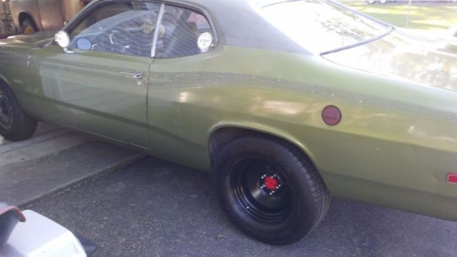 1973 Green Plymouth Duster Coupe