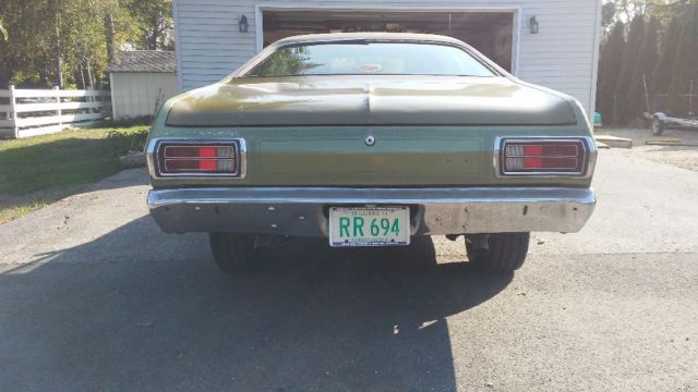 1973 Green Plymouth Duster Coupe