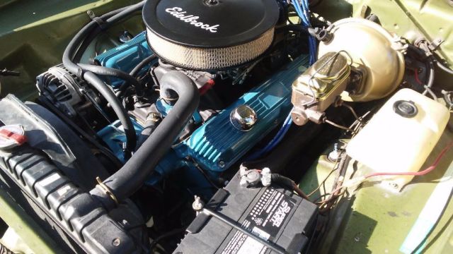 1973 Green Plymouth Duster Coupe