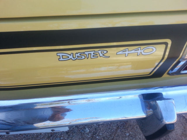 1973 Yellow Plymouth Duster Coupe