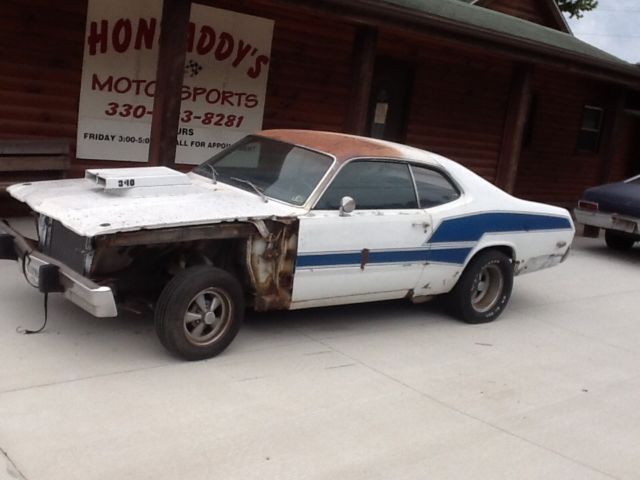 1973 White Plymouth Duster Coupe