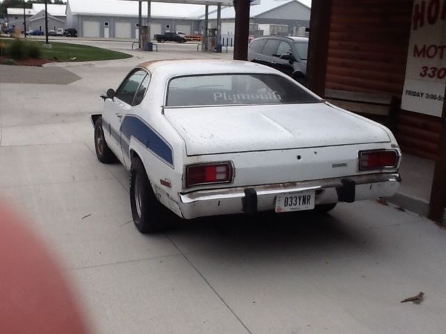 1973 White Plymouth Duster Coupe