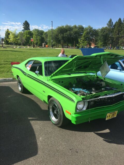 1973 White Plymouth Duster Coupe