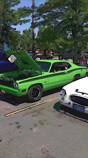 1973 White Plymouth Duster Coupe