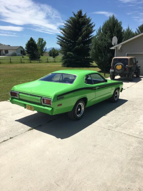 1973 White Plymouth Duster Coupe