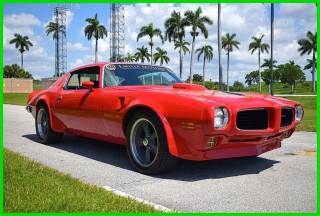 1973 Red Pontiac Trans Am Coupe