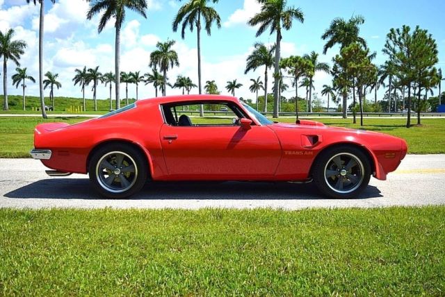 1973 Red Pontiac Trans Am Coupe