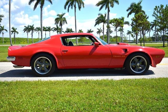 1973 Red Pontiac Trans Am Coupe