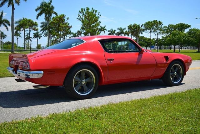 1973 Red Pontiac Trans Am Coupe