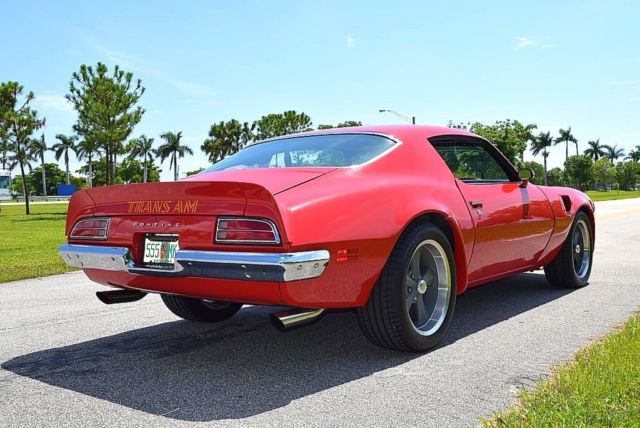 1973 Red Pontiac Trans Am Coupe