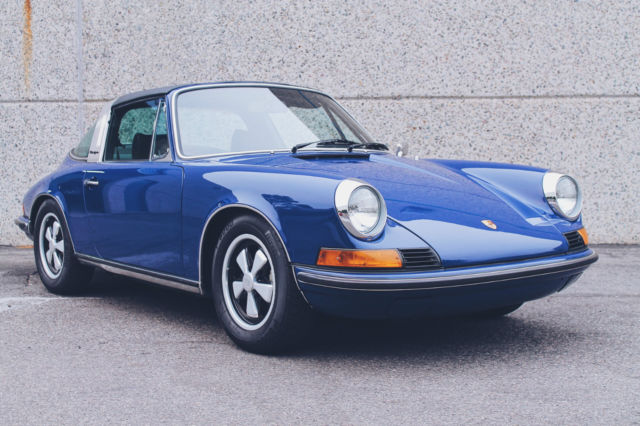 1973 Blue Porsche 911 Convertible