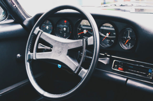 1973 Blue Porsche 911 Convertible