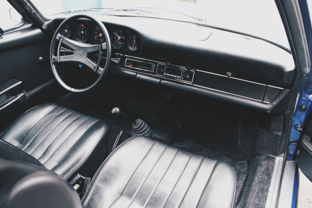 1973 Blue Porsche 911 Convertible