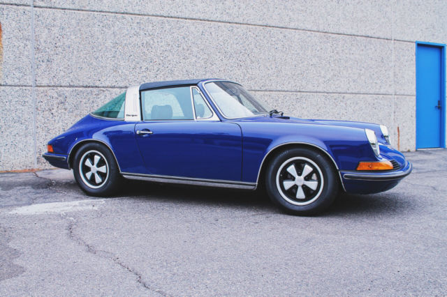 1973 Blue Porsche 911 Convertible