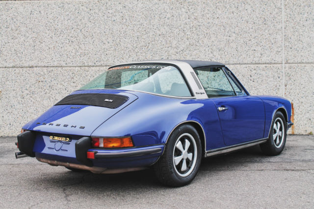 1973 Blue Porsche 911 Convertible